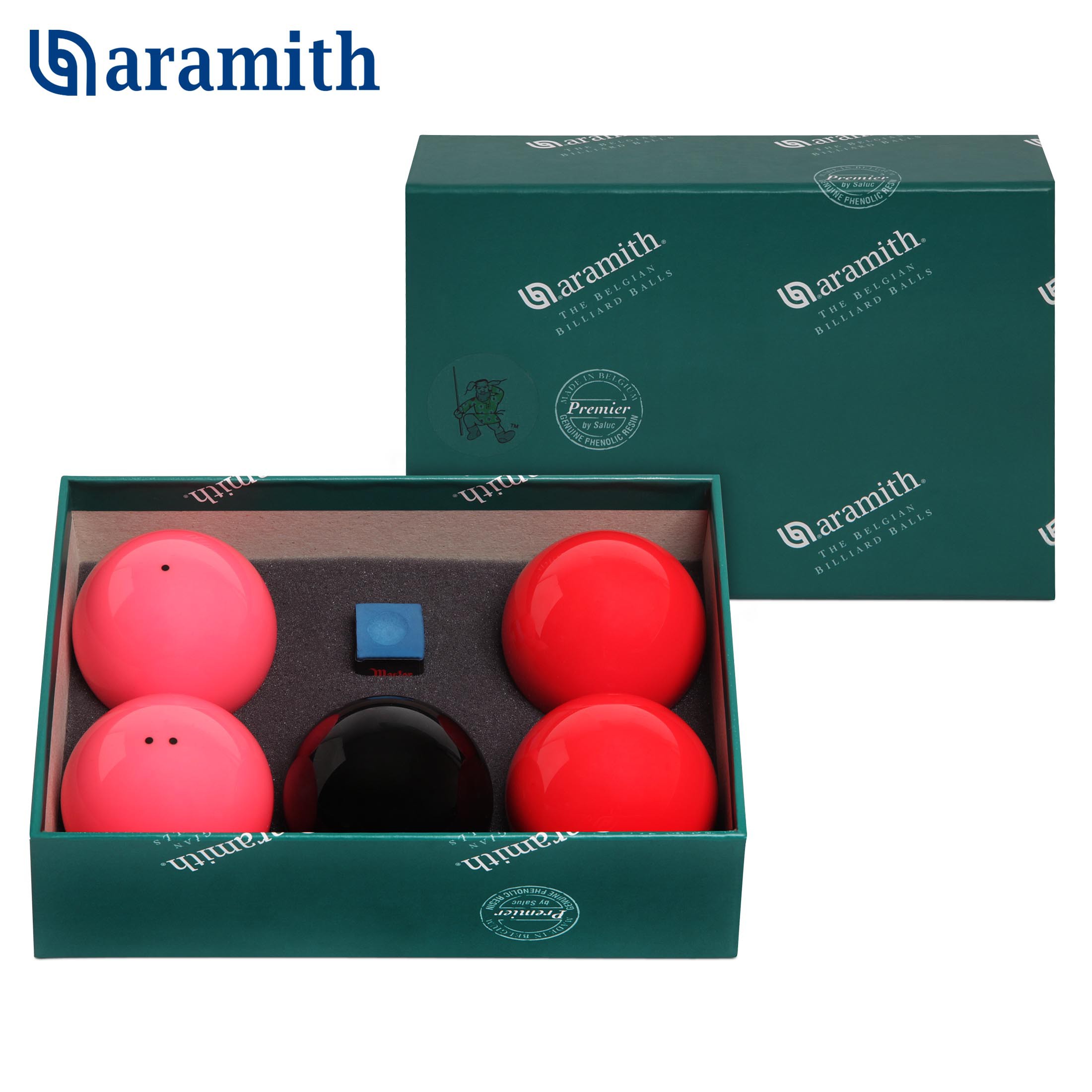 BILYARDNYE_SHARY_ARAMITH_NEW_CAROLINA_BILLIARD_SET_68_MM