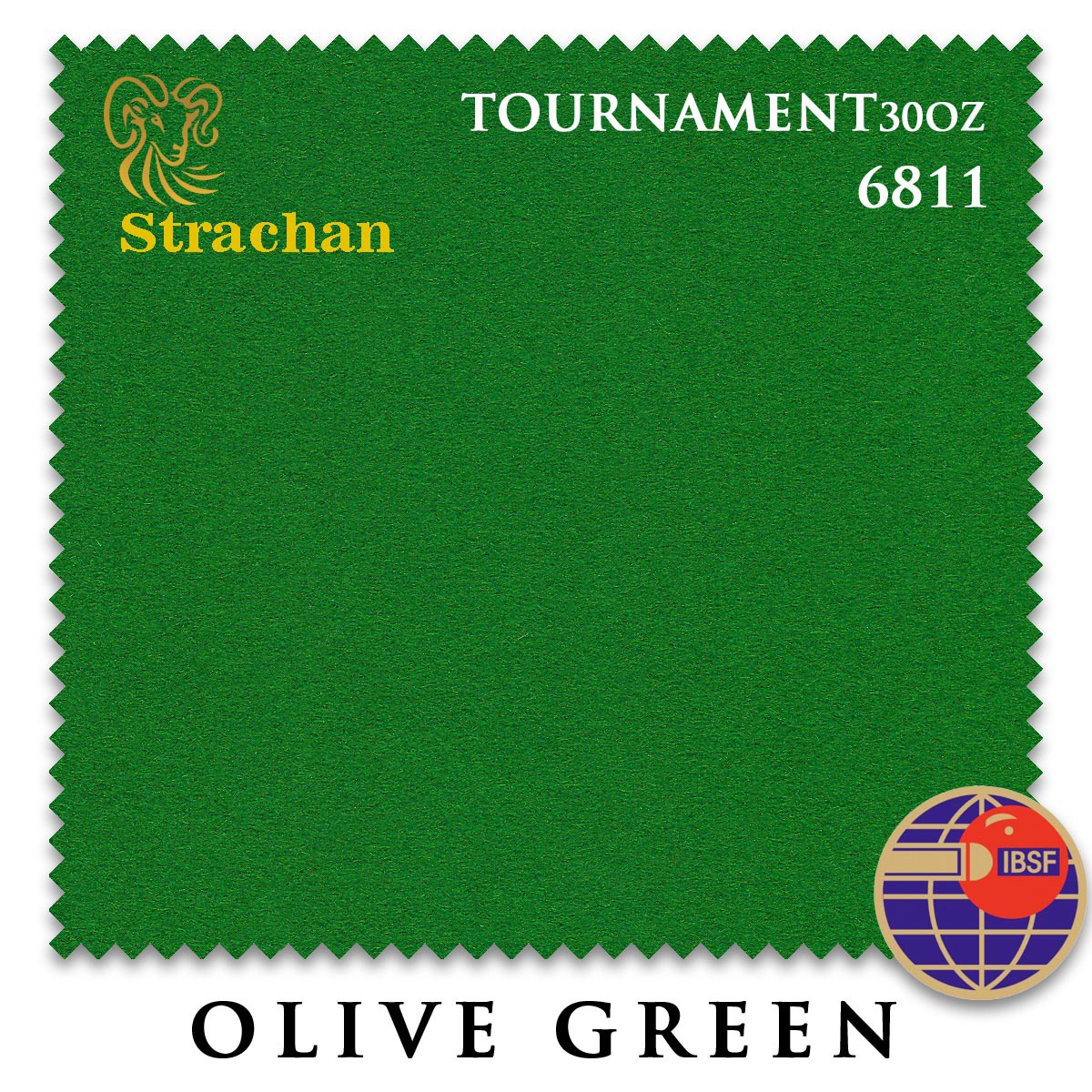 SUKNO_STRACHAN_SNOOKER_6811_TOURNAMENT_30OZ_193SM_OLIVE_GREEN