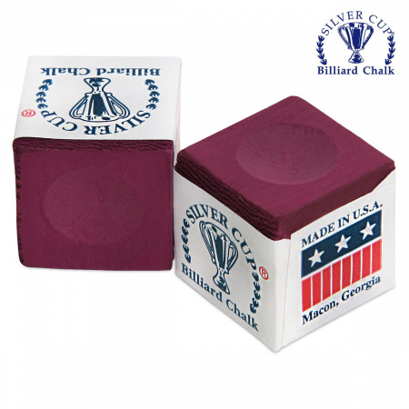 Мел "Silver Cup" burgundy 12шт.