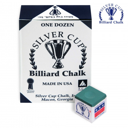 Мел "Silver Cup" green 12шт.