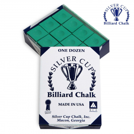 Мел "Silver Cup" green 12шт.