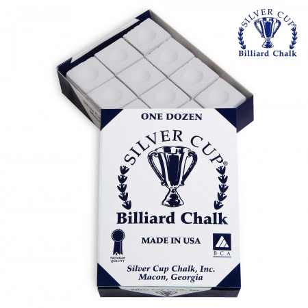 Мел "Silver Cup" white 12шт.