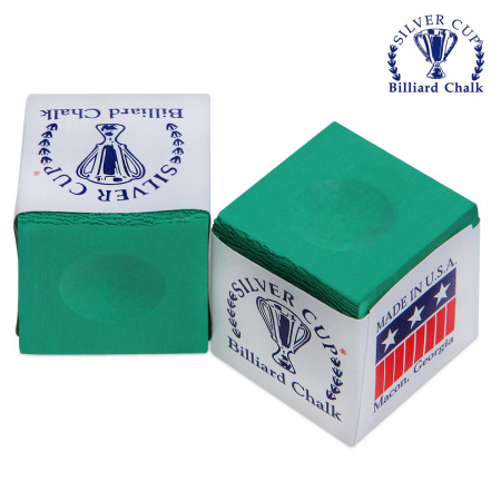 Мел "Silver Cup" tournament green 12шт.