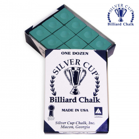 Мел "Silver Cup" green 12шт.