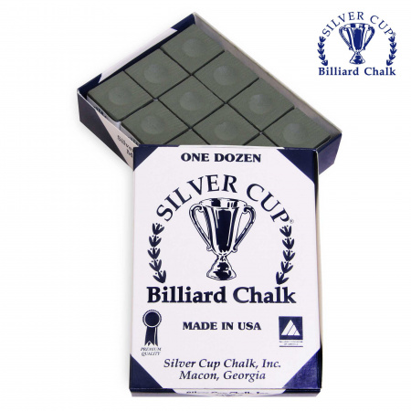 Мел "Silver Cup" green 12шт.
