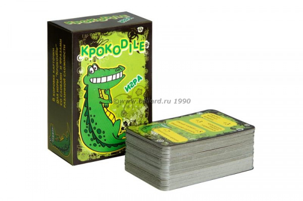 Словесная игра "Крокодил" (108 карточки+инструкция)